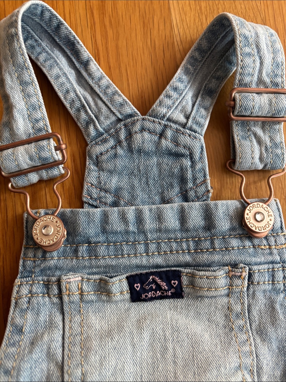 2T Jordache Denim Overalls Dress - Picture 6 of 12
